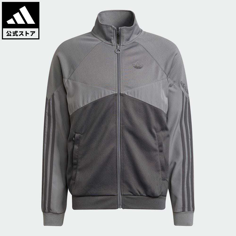 楽天市場 公式 アディダス Adidas 返品可 アディダス Sprt カラーブロック トラックトップ オリジナルス メンズ ウェア 服 トップス ジャージ グレー H Adidas Online Shop 楽天市場店