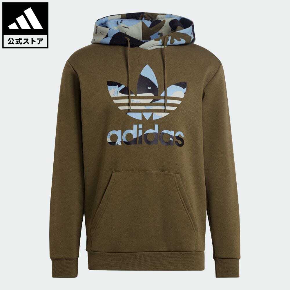 楽天市場 公式 アディダス Adidas 返品可 カモ グラフィック パーカー オリジナルス メンズ ウェア 服 トップス パーカー フーディー スウェット トレーナー 緑 グリーン H トレーナー Adidas Online Shop 楽天市場店