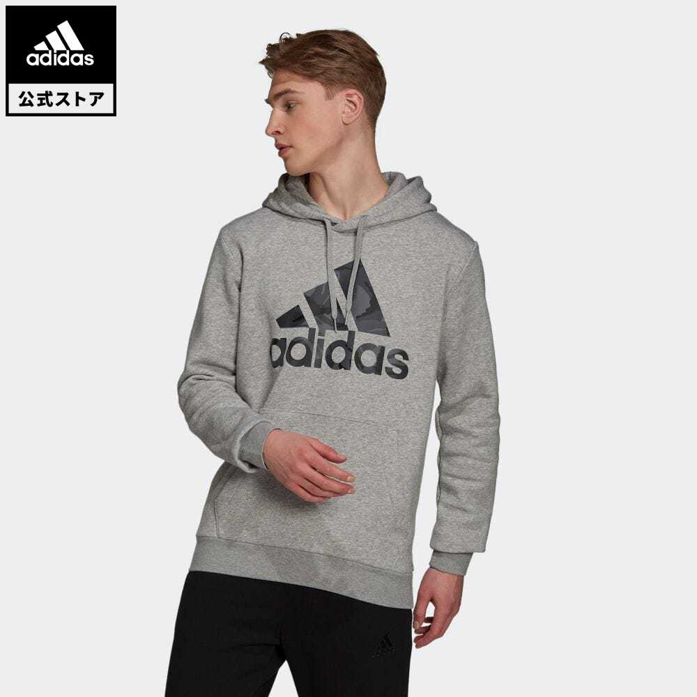 楽天市場 公式 アディダス Adidas 返品可 エッセンシャルズ フリース カモプリント パーカー メンズ ウェア 服 トップス パーカー フーディー スウェット トレーナー グレー H トレーナー Adidas Online Shop 楽天市場店