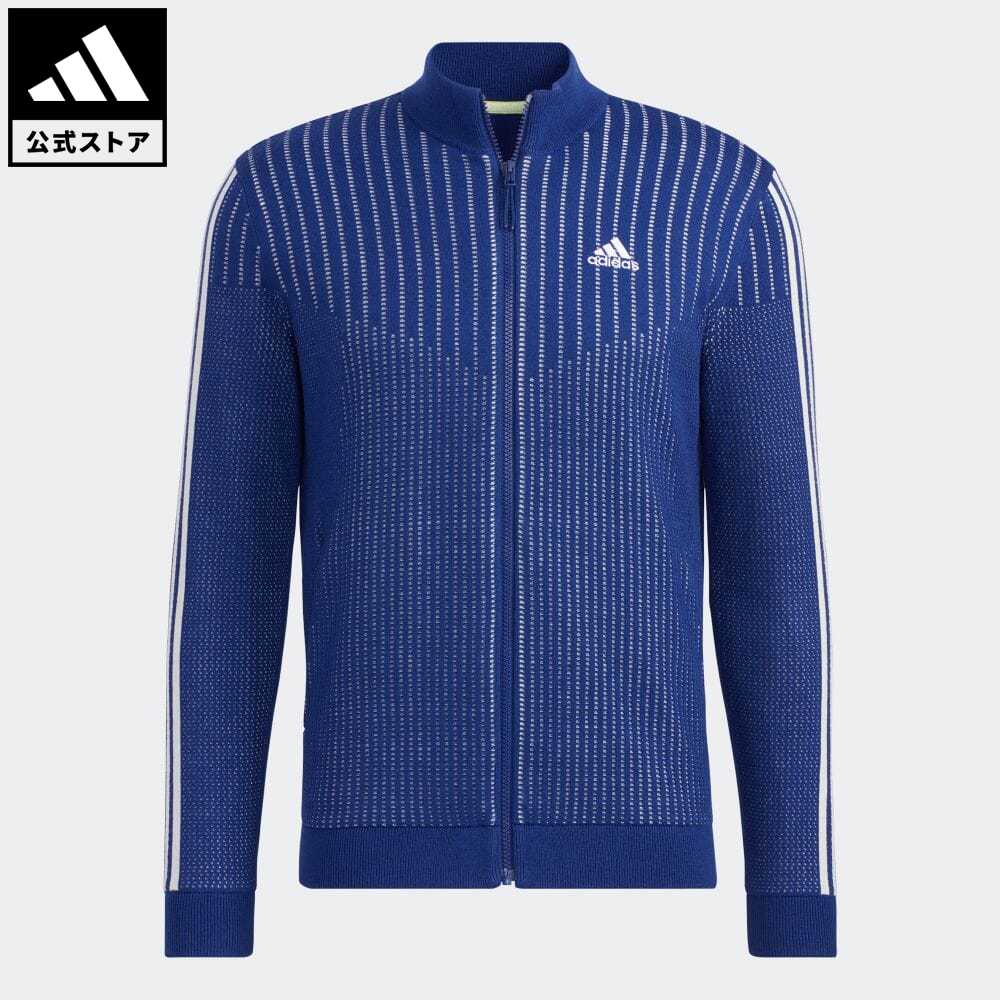 品質満点 【公式】アディダス adidas 返品可 ゴルフ スリーストライプス 防風 長袖ライニングフルジップセーター メンズ ウェア?服 アウター  ジャケット 青 ブルー GV1204 E Atai Shinpin-css.edu.om