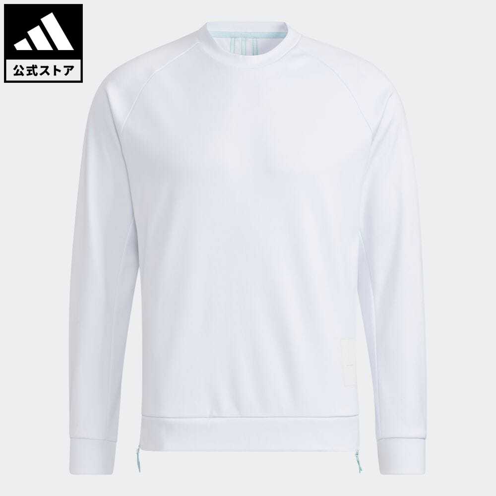 楽天市場 公式 アディダス Adidas 返品可 ゴルフ プライムグリーン 防風長袖クルーネックスウェット メンズ ウェア 服 トップス スウェット トレーナー 白 ホワイト Gt3660 Adidas Online Shop 楽天市場店