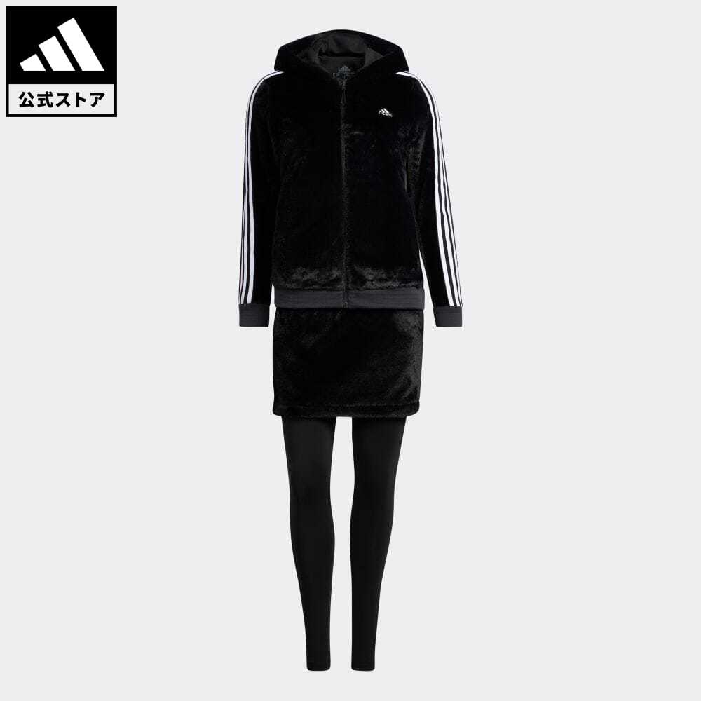 公式 アディダス Adidas 返品可 ゴルフ スリーストライプス ボアフリース3点セットアップ レディース ウェア 服 セットアップ ジャージ 黒 ブラック Gv1243 上下 3r Mozambique Com