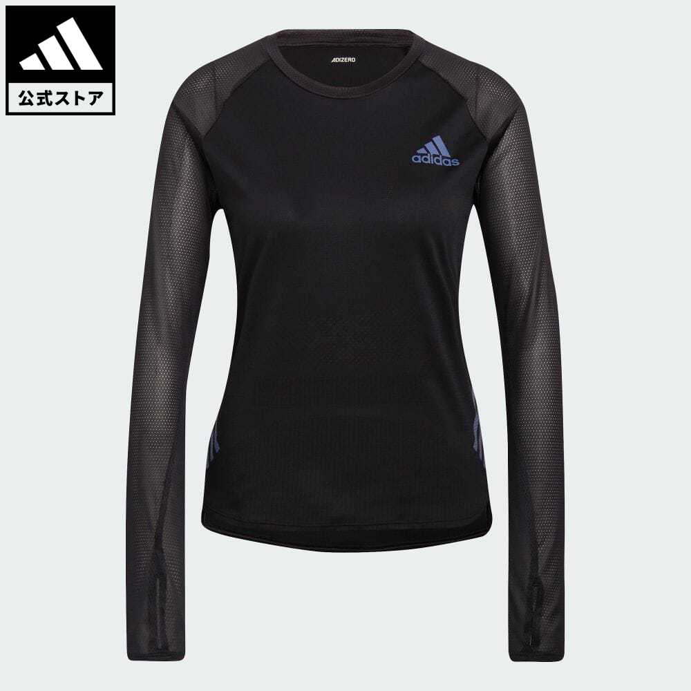 楽天市場 公式 アディダス Adidas 返品可 ランニング パーレイ アディゼロ 長袖 ランニングtシャツ レディース ウェア 服 トップス Tシャツ 黒 ブラック H ランニングウェア ロンt Adidas Online Shop 楽天市場店