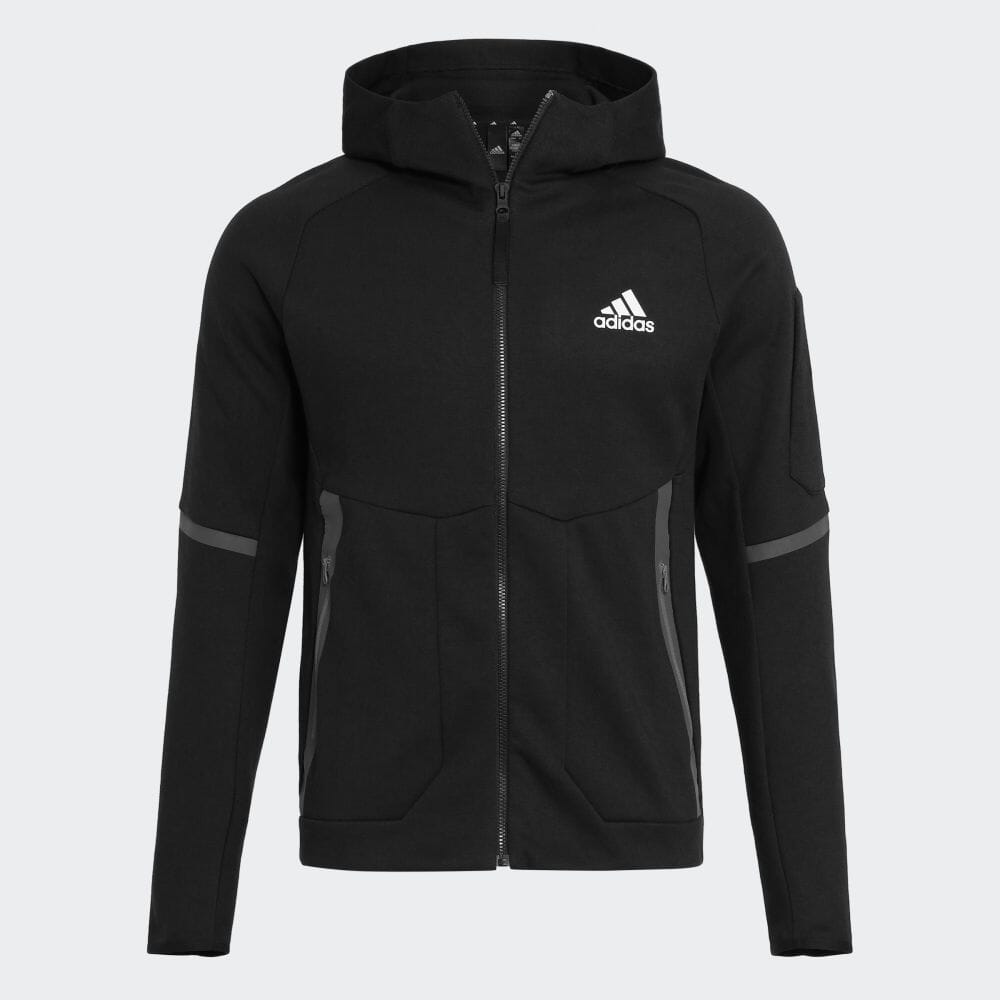 超目玉】 アディダス adidas 返品可 Designed for Gameday フルジップジャケット スポーツウェア メンズ ウェア 服  トップス パーカー フーディー ジャージ 黒 ブラック HE5030 トレーナー fucoa.cl