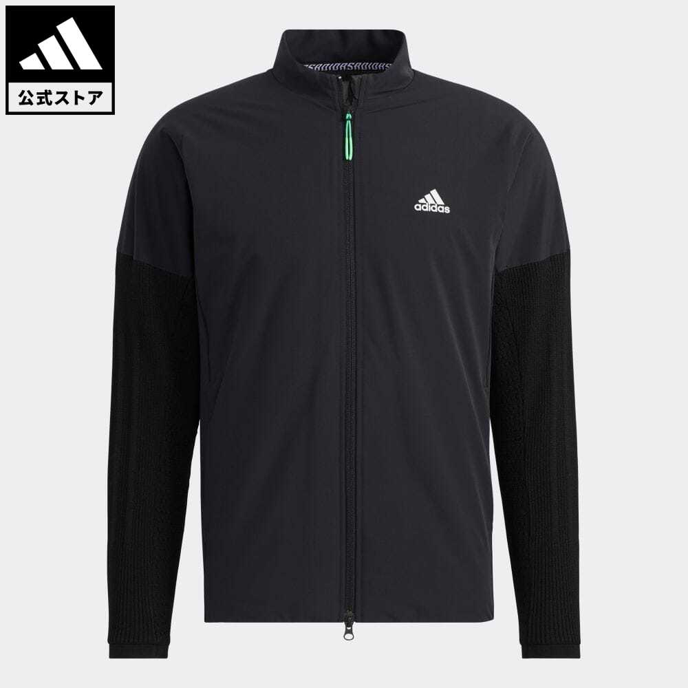 パーティを彩るご馳走や 【公式】アディダス adidas 返品可 ゴルフ 中わたハイブリッド保温 長袖フルジップジャケット メンズ ウェア?服 アウター  ジャケット 黒 ブラック H46006 高質で安価-css.edu.om