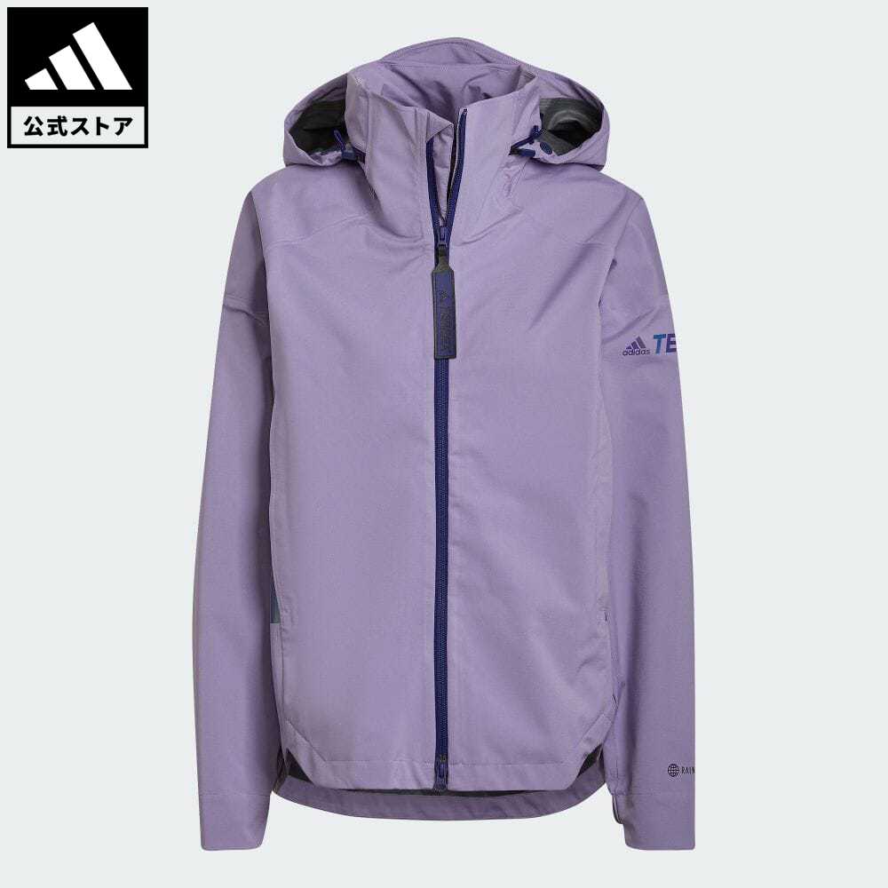 5☆大好評 アディダス adidas 返品可 アウトドア テレックス CT マイシェルター RAIN. RDY ジャケット スポーツウェア レディース ウェア  服 アウター 紫 パープル H65705 fucoa.cl