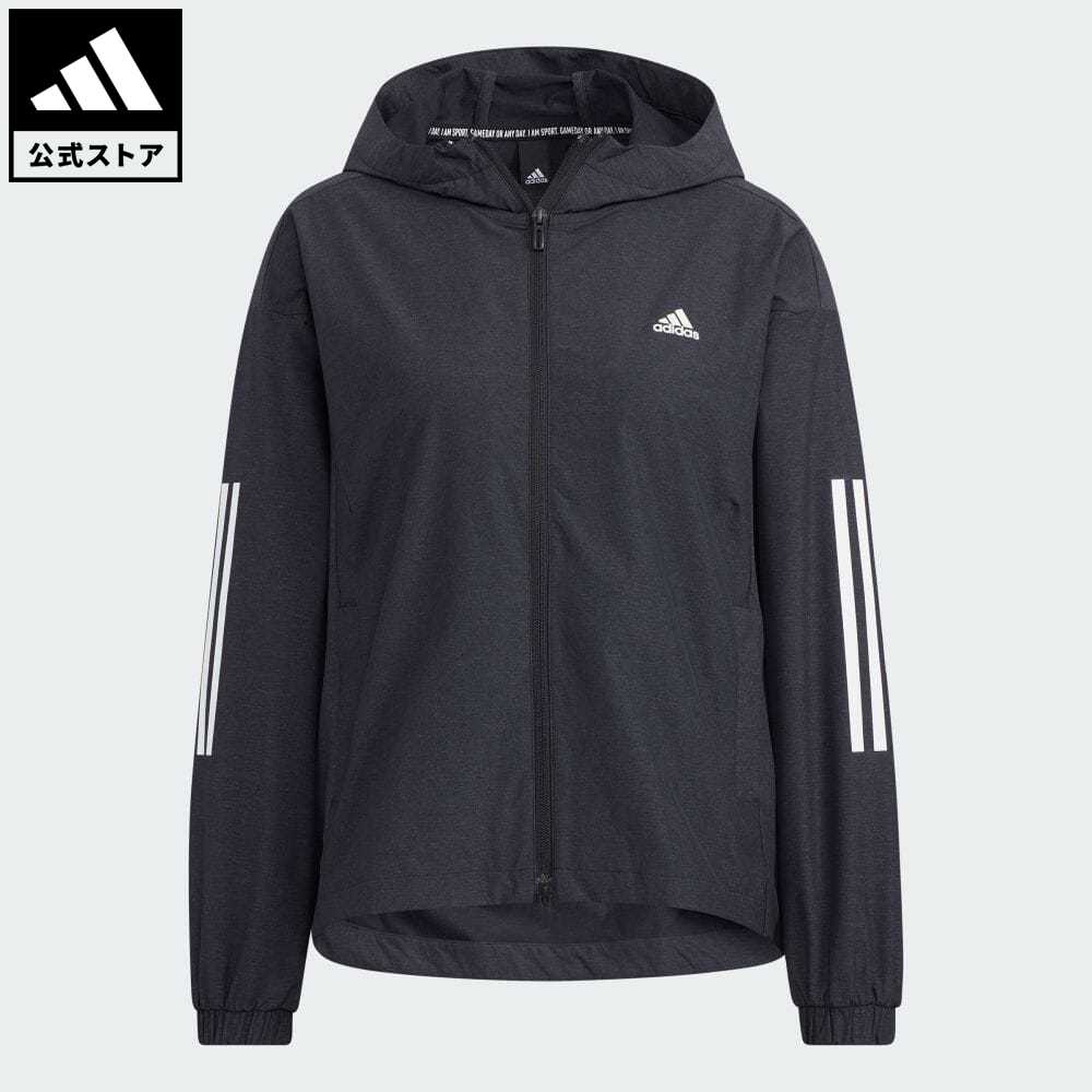 公式 アディダス Adidas 返品可 24 7 トップス ルーズフィット ウーブンジャケット アディダス レディース トレーナーレディースファッション 黒 パーカー フーディー Hc2455 ジャージ トップス ウェア 服 ブラック トレーナー