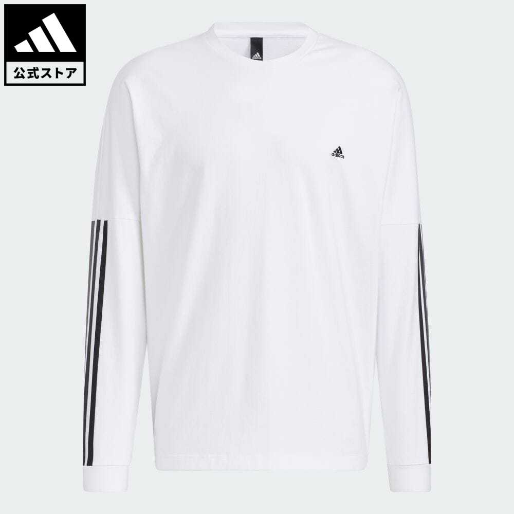 【公式】アディダス adidas 返品可 シティ 長袖Tシャツ メンズ ウェア・服 トップス Tシャツ 白 ホワイト HC9978 ロンt eoss22ss