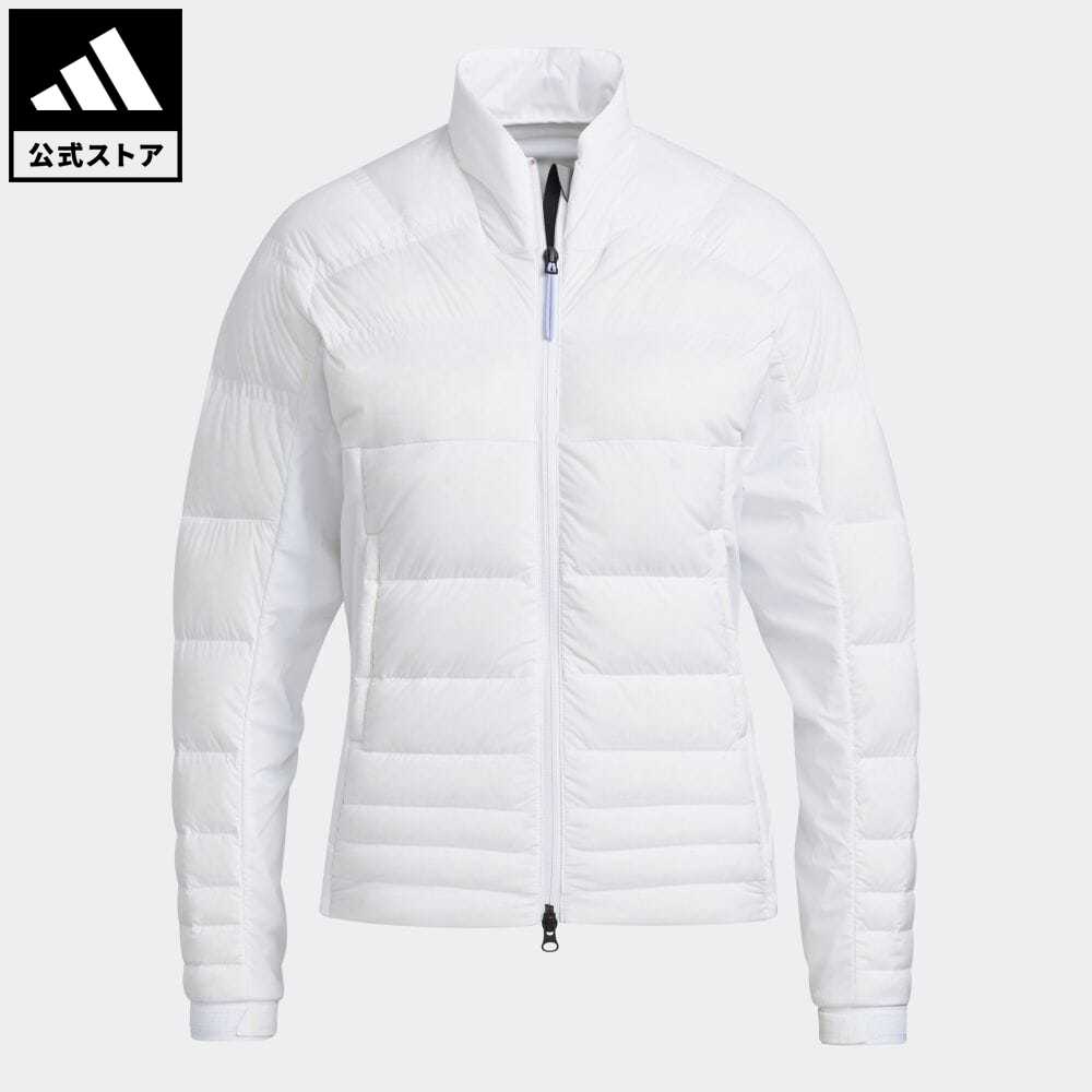 入荷予定 アディダス Adidas 返品可 ゴルフ ポインテッドダウン 保温 長袖フルジップダウンジャケット レディース ウェア 服 アウター ダウン 白 ホワイト Gt3366 ダウンジャケット Notp Fucoa Cl