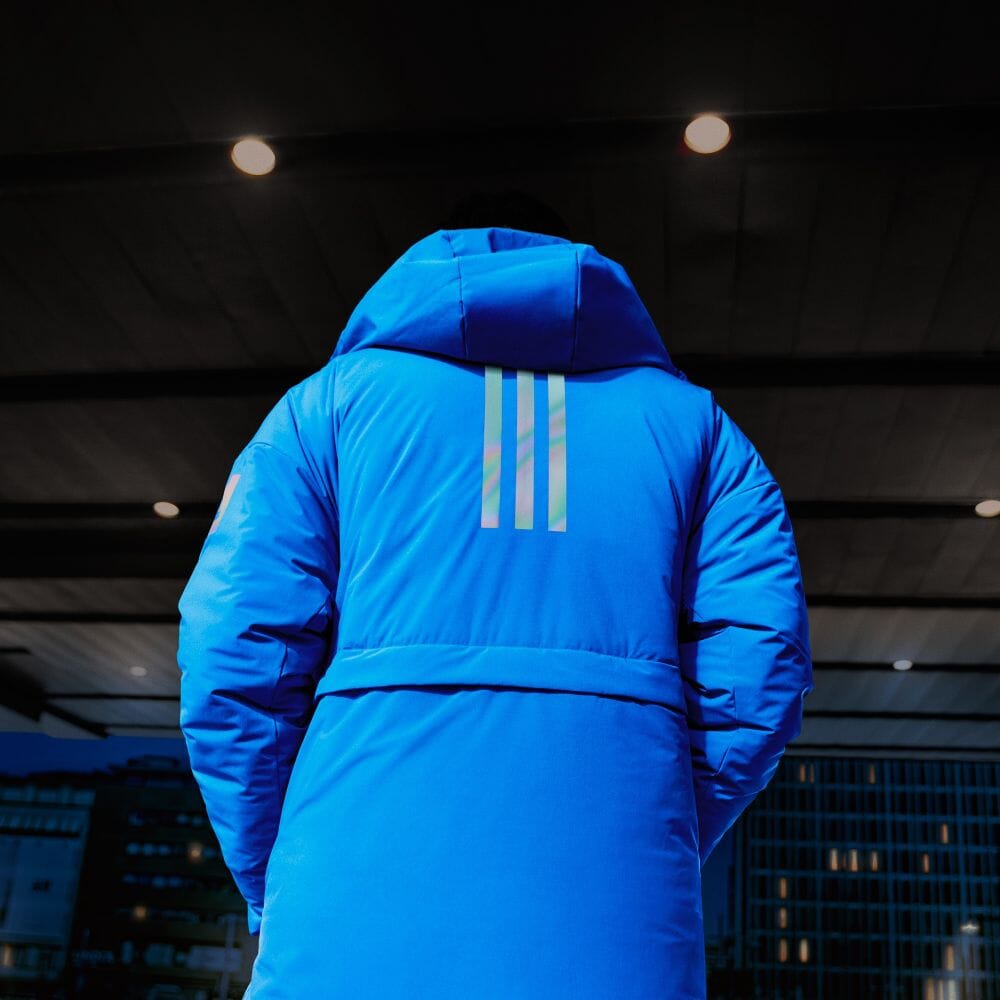 良好品 アディダス Adidas 返品可 アウトドア マイシェルター Cold Rdy パーカー メンズ ウェア 服 アウター ダウン 青 ブルー Gp3108 ダウンジャケット Fucoa Cl