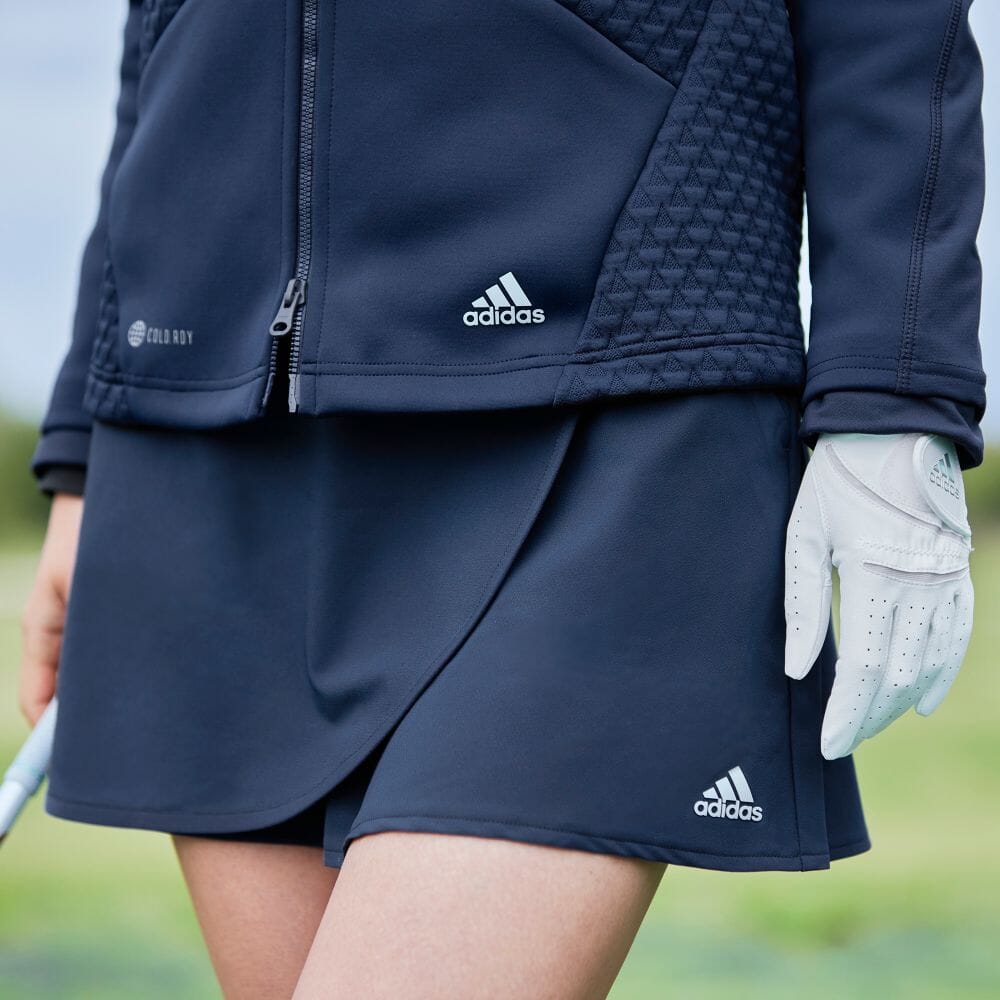 工場直送 アディダス adidas 返品可 ゴルフ WIND.RDY ストレッチ ラップスカート レディース ウェア 服 ボトムス スカート 青  ブルー HG1720 fucoa.cl