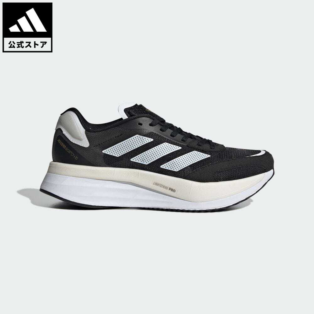 アディダス Adidas 返品可 ランニング アディゼロ ボストン 10 Adizero Boston レディース シューズ 靴 スポーツシューズ 黒 ブラック H ランニングシューズ 代引不可