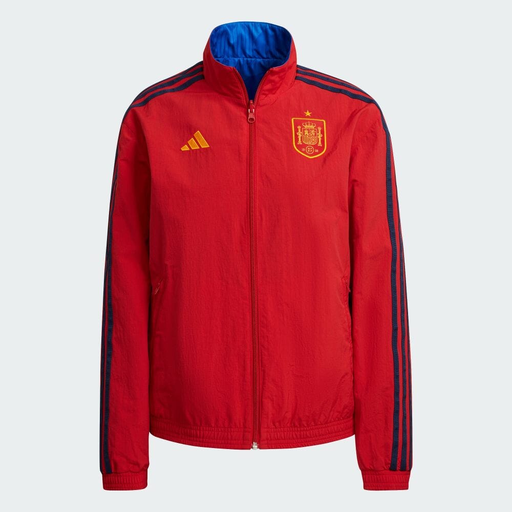 アディダス adidas 返品可 赤 サッカー スペイン代表 ジャケット