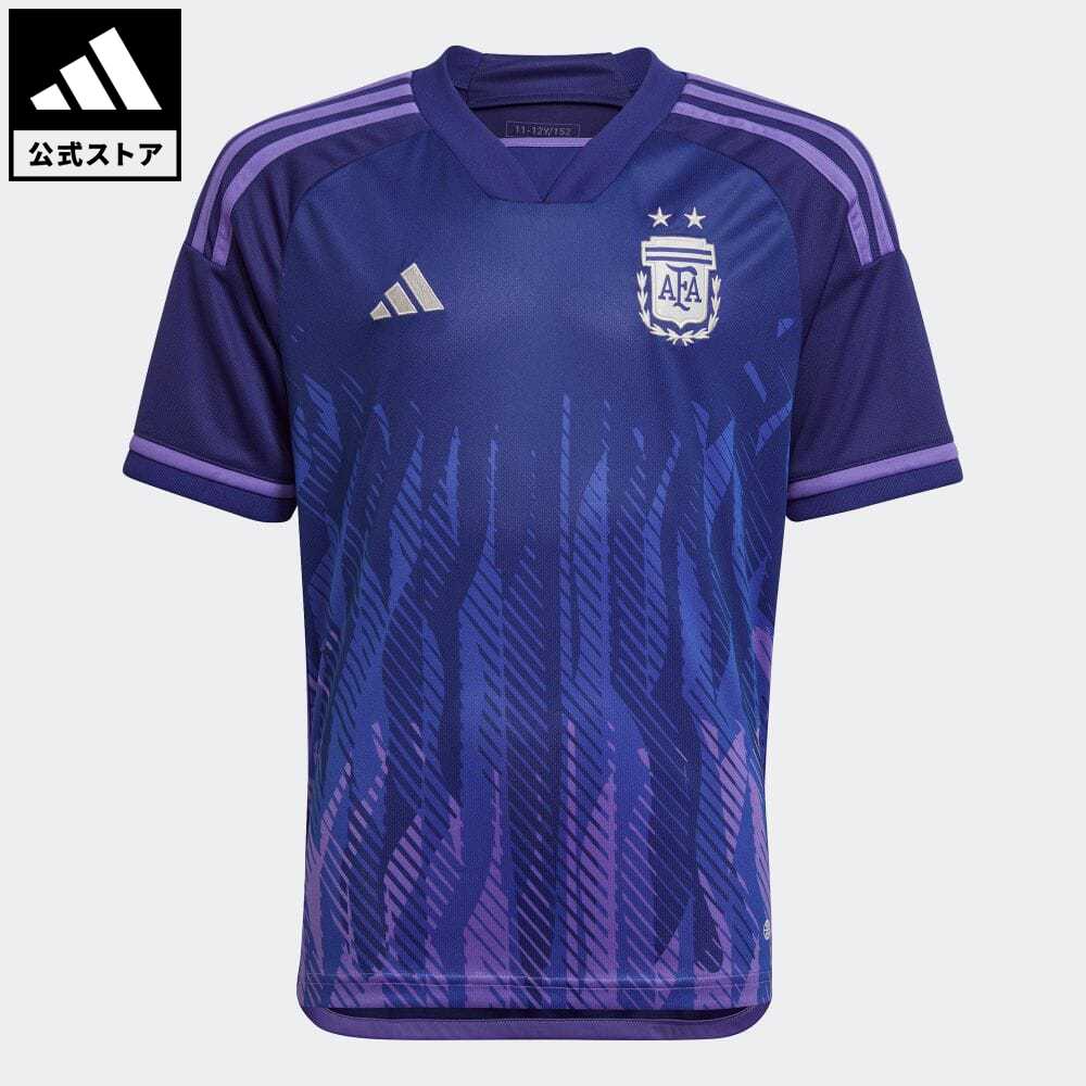 アディダス Adidas 返品可 サッカー アルゼンチン代表 22 アウェイユニフォーム キッズ 子供用 ウェア 服 トップス ユニフォーム 青 ブルー Hf14 新品 本物 当店在庫だから安心