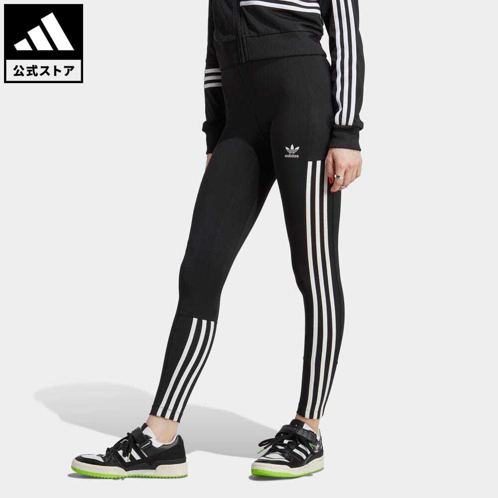 タイツ レギンス 黒 アディダス adidas トレフォイル - スパッツ