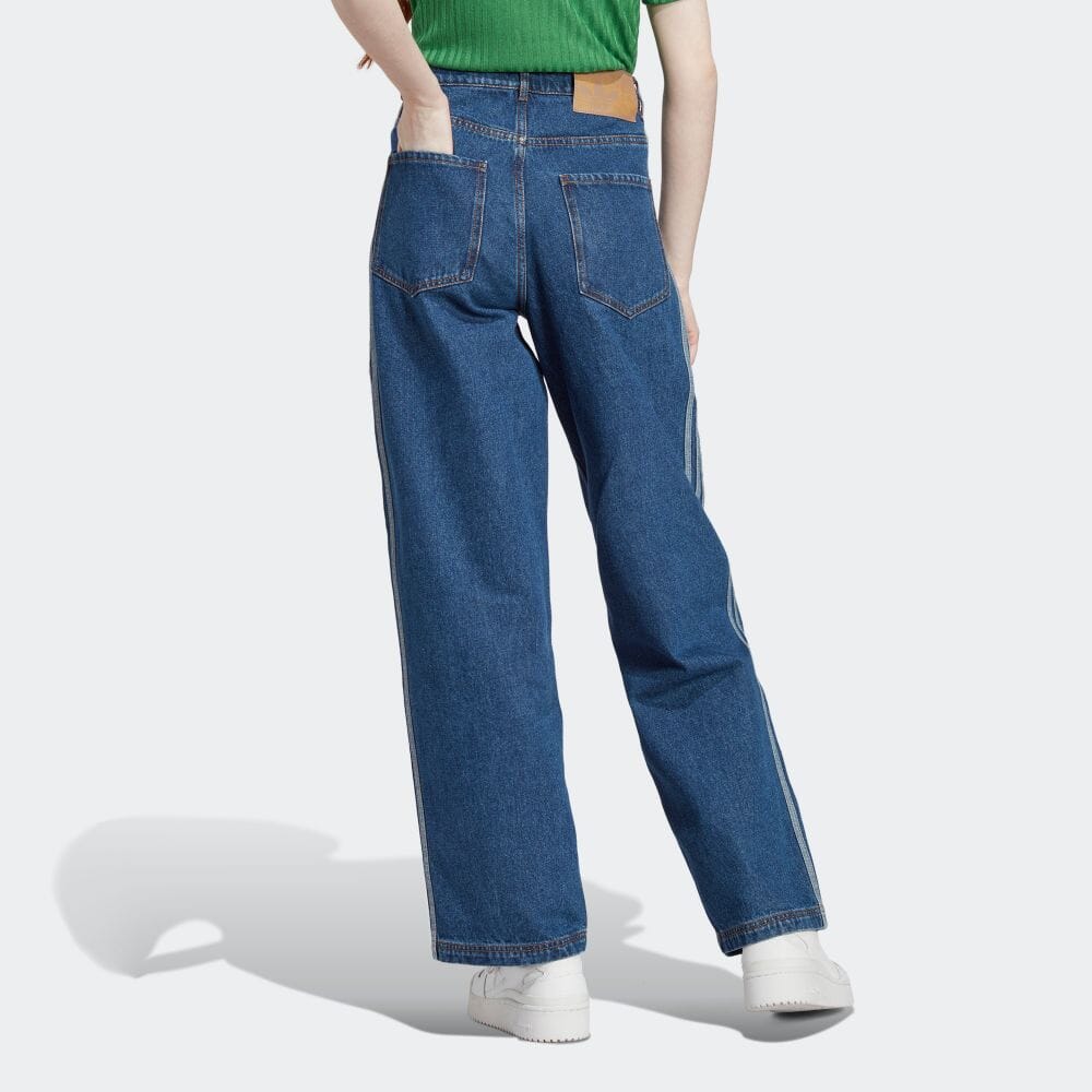 新品A38 Adidasサイドライン デニム パンツレディース IP3768 公式】アディダス adidas 返品可 デニムパンツ オリジナルス