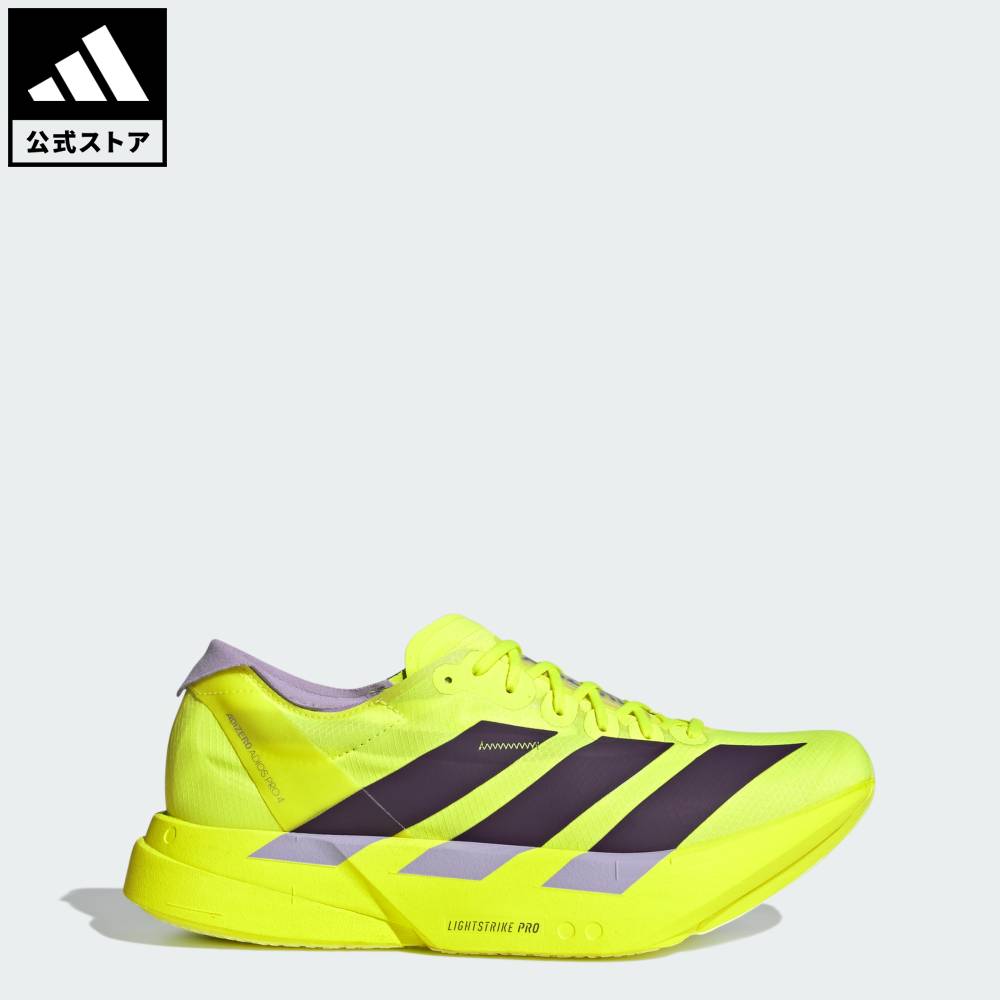 【公式】アディダス adidas 返品可 ソーシャルギフト対象 ランニング アディゼロ アディオス プロ4 /ADIZERO ADIOS PRO 4 パフォーマンス メンズ シューズ・靴 スニーカー イエロー JP6623｜adidas Online Shop 店