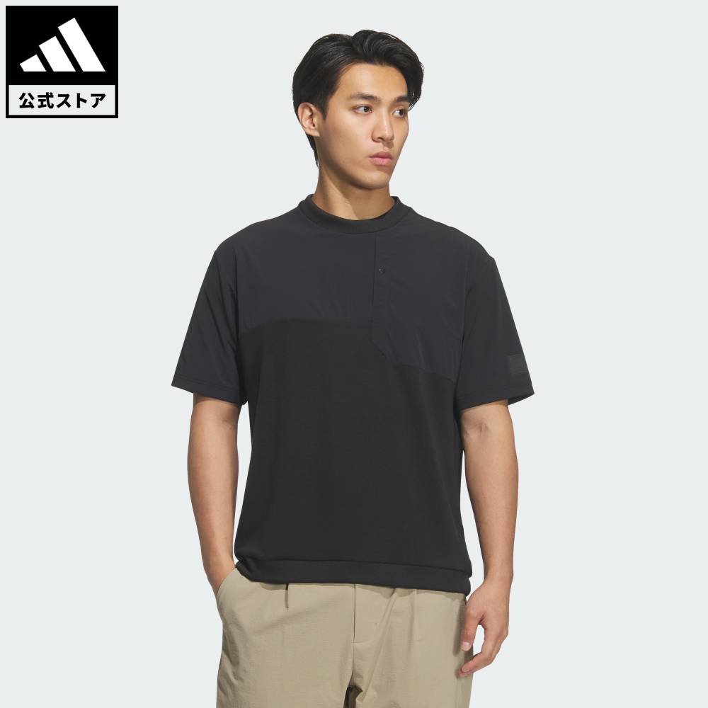 【ポイント10倍 04/14 20:00～04/20 23:59】 【公式】アディダス adidas 返品可 ゴルフ レンジ コミューター スウェットシャツ パフォーマンス メンズ ウェア・服 ポロシャツ 黒 ブラック KD0934 【PT】
