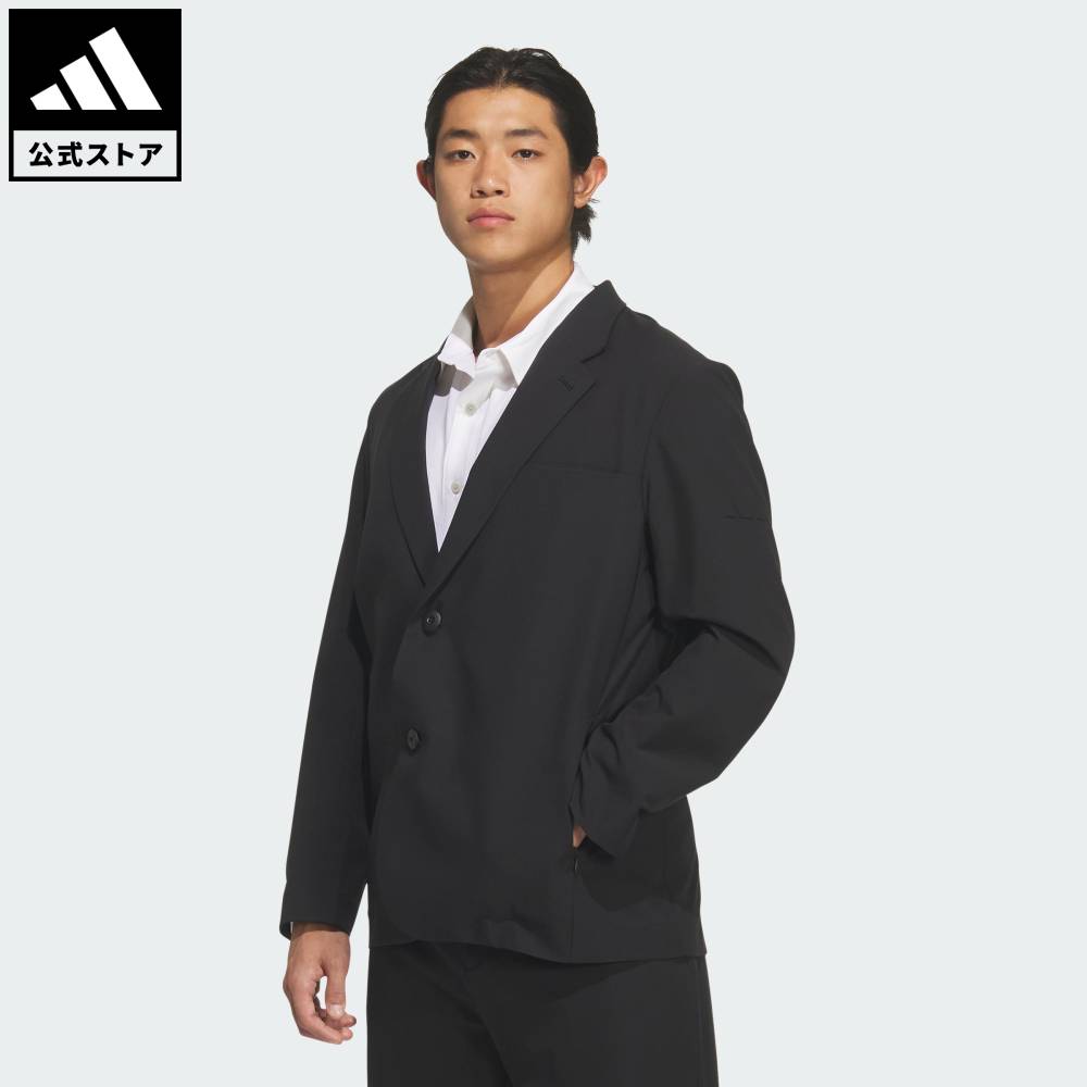 【公式】アディダス adidas 返品可 ライフスタイル プレミアム スリムフィット テーラードジャケット スポーツウェア メンズ ウェア・服 ジャケット 黒 ブラック KF9128