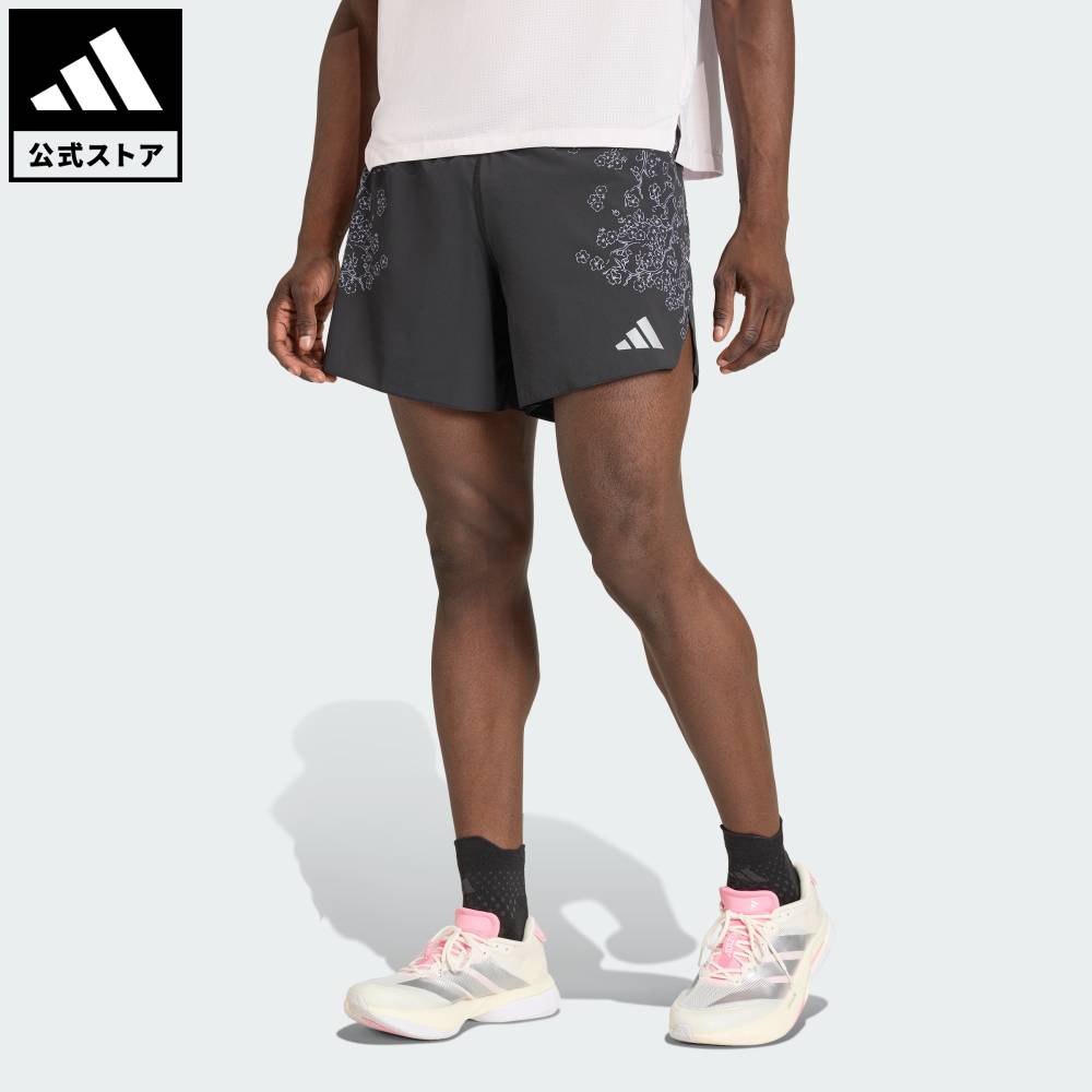 【ポイント20倍 04/14 20:00～04/20 23:59】 【公式】アディダス adidas 返品可 ランニング アディゼロ 東京ランニング ジェルポケットショーツ / SAKURA PACK パフォーマンス メンズ ウェア・服 ショートパンツ・短パン 黒 ブラック KG3454 【PT】