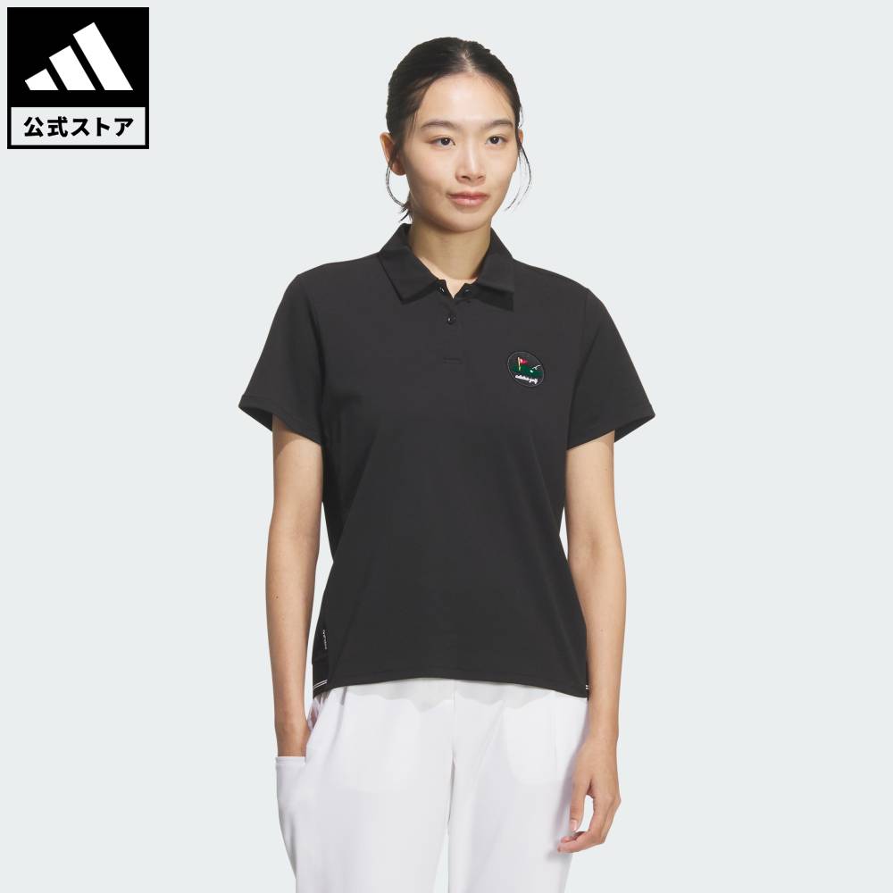 【公式】アディダス adidas 返品可 ゴルフ ツイストニット 半袖シャツ パフォーマンス レディース ウェア・服 ポロシャツ 黒 ブラック KB4747