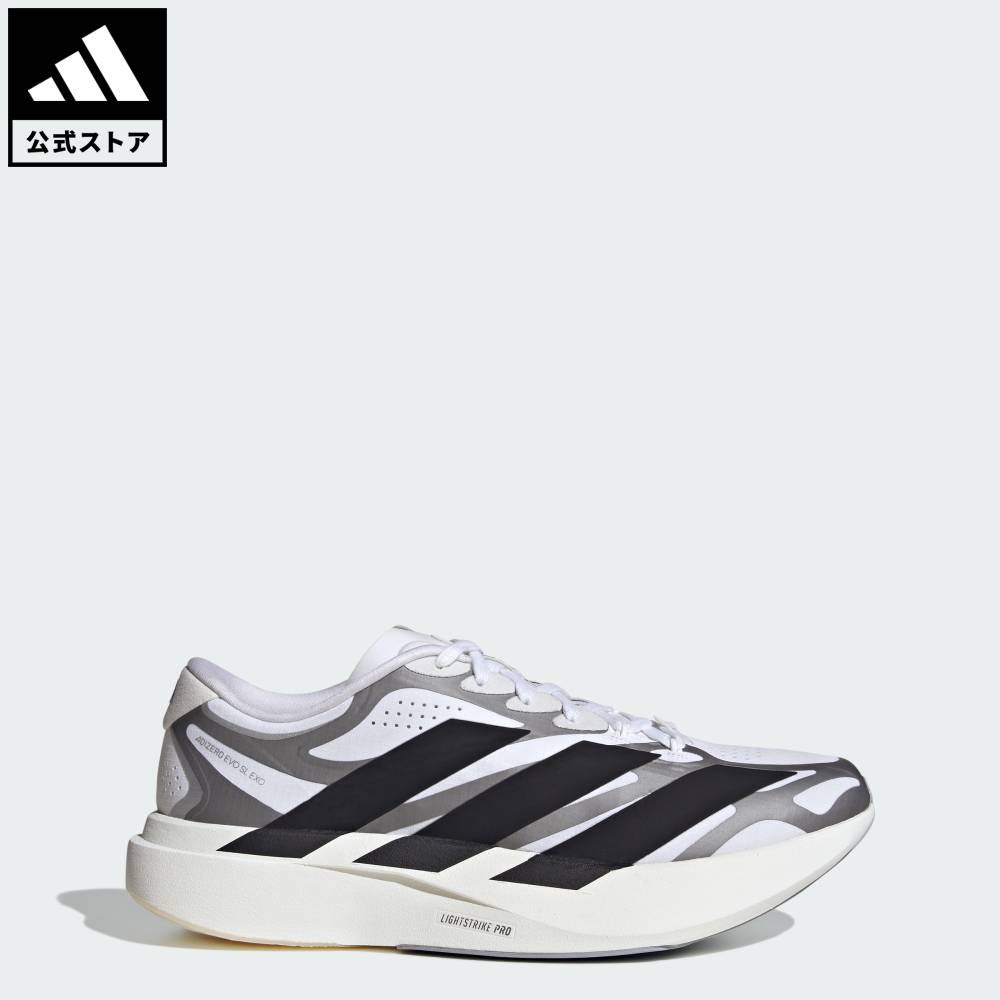 【公式】アディダス adidas 返品可 ソーシャルギフト対象 ランニング アディゼロ EVO SL EXO シューズ / Adizero EVO SL EXO Shoes パフォーマンス メンズ シューズ・靴 スニーカー 白 ホワイト KI4763｜adidas Online Shop 店