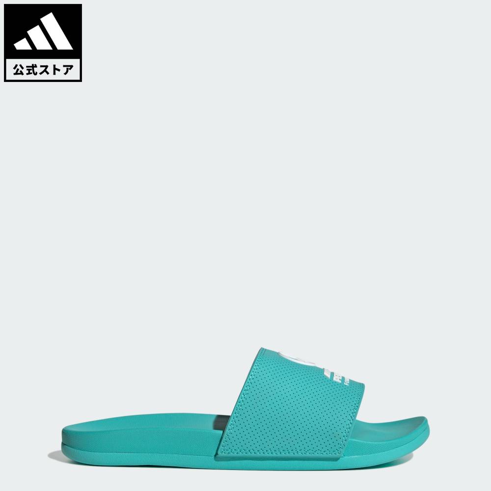 【公式】アディダス adidas 返品可 モータースポーツ アディレッタコンフォート MERCEDES AMG PETRONAS F1 パフォーマンス ユニセックス シューズ・靴 サンダル＆ビーチサンダル KI6072