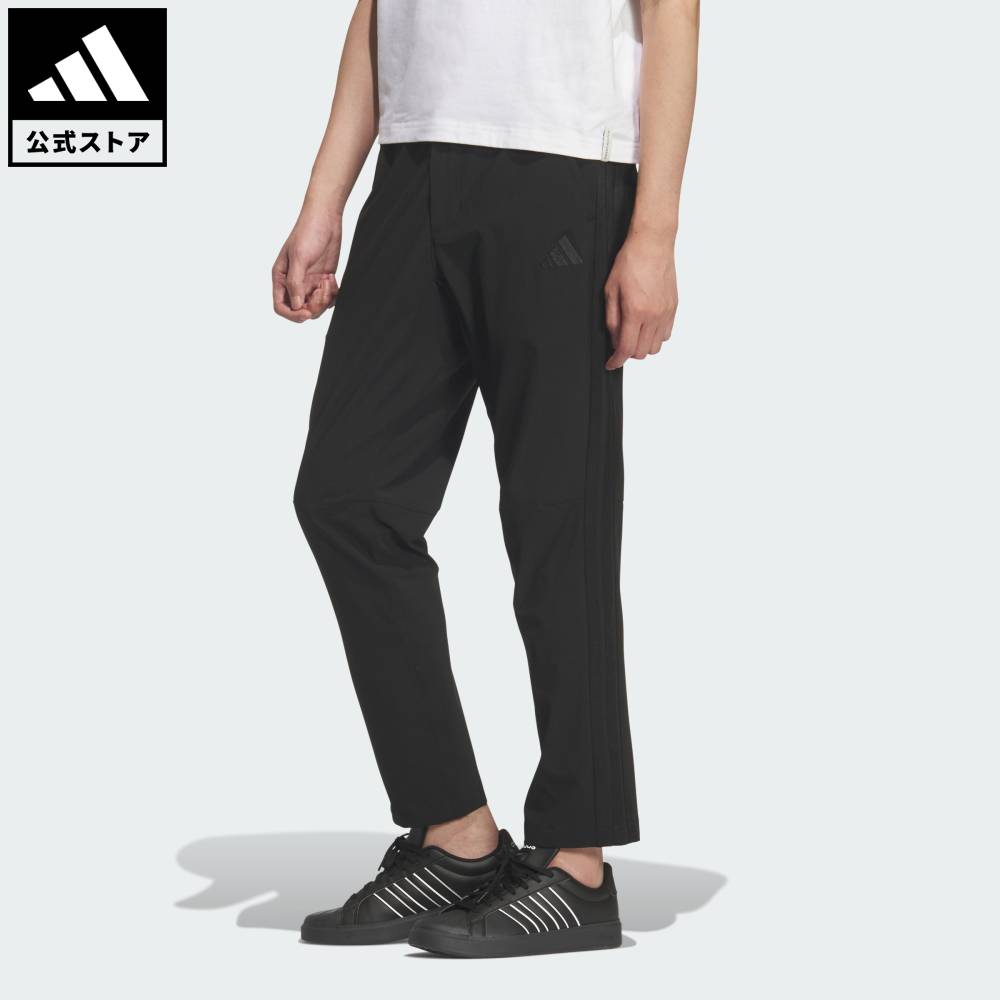 【公式】アディダス adidas 返品可 ライフスタイル 軽パン ストレッチコミューターレギュラーテーパードパンツ スポーツウェア メンズ ウェア・服 ボトムス 黒 ブラック KV4697