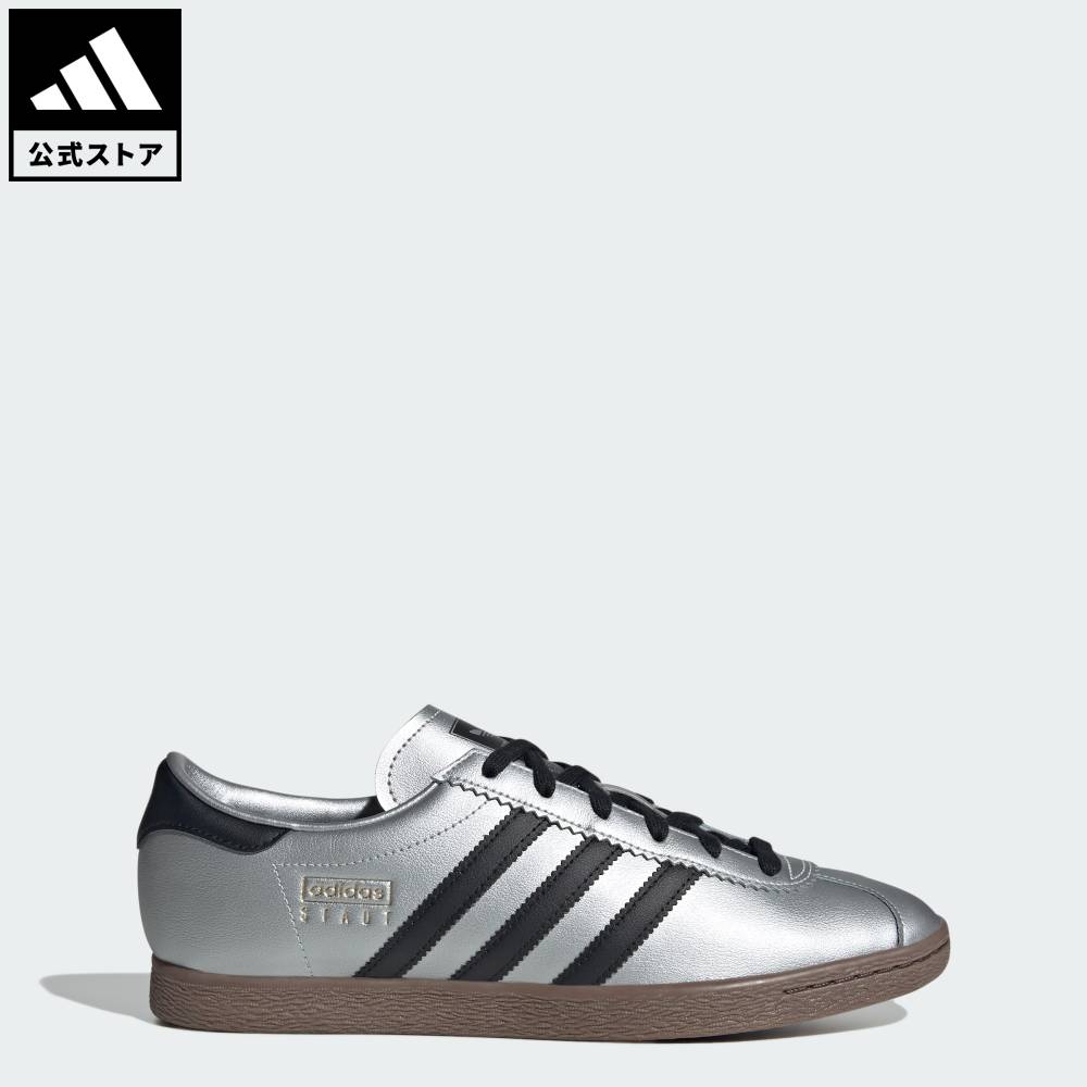 【公式】アディダス adidas 返品可 ライフスタイル Stadt シューズ /Stadt Shoes オリジナルス メンズ シューズ・靴 スニーカー シルバー JR9563