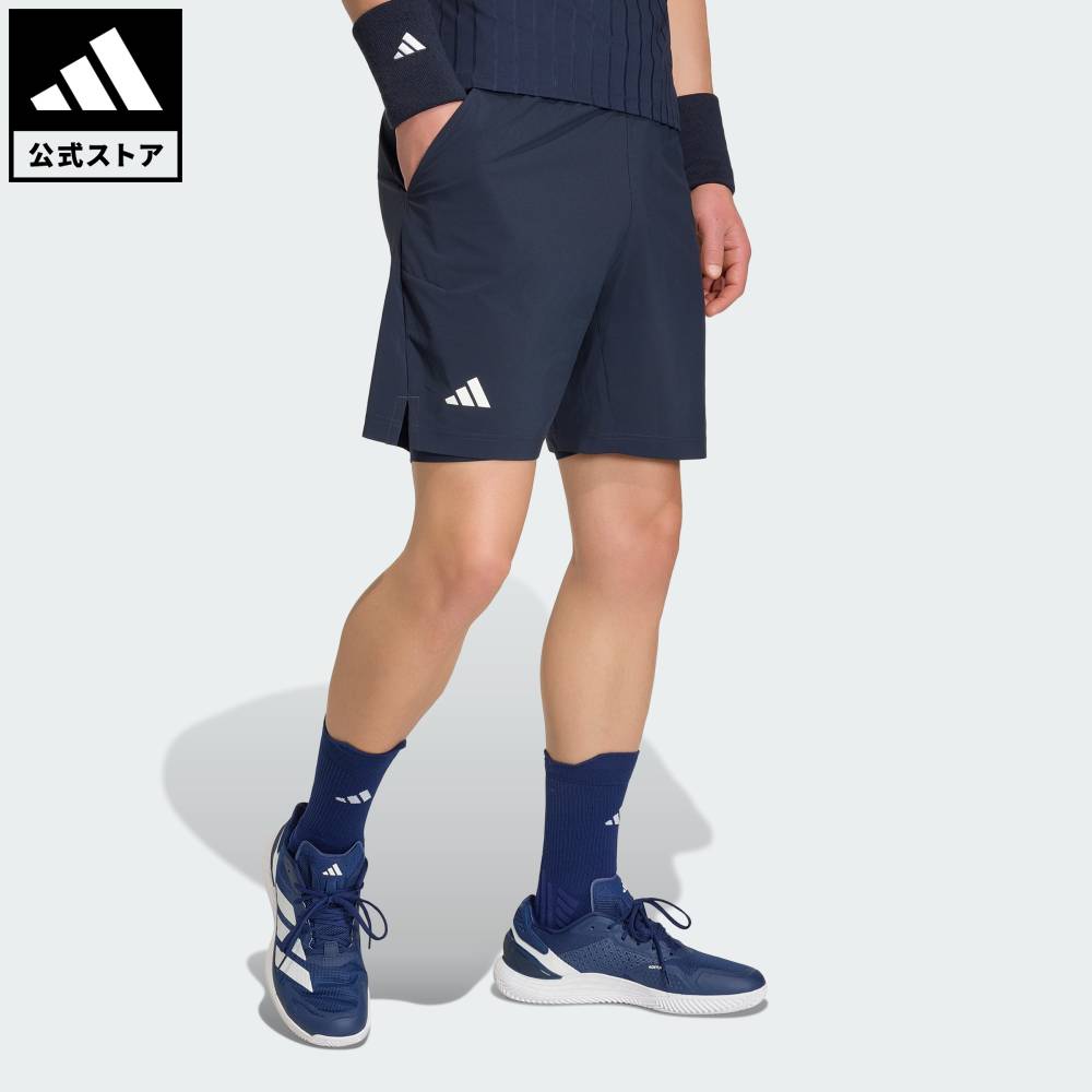 【公式】アディダス adidas 返品可 テニス テニス クライマクール ショーツ＆タイツ セット パフォーマンス メンズ ウェア・服 ショートパンツ・短パン 青 ブルー KB3441