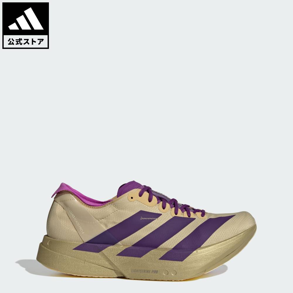 【公式】アディダス adidas 返品可 ランニング アディゼロ アディオス Pro 4 / Adizero Adios Pro 4 パフォーマンス メンズ シューズ・靴 スニーカー ベージュ JR7410｜adidas Online Shop 店
