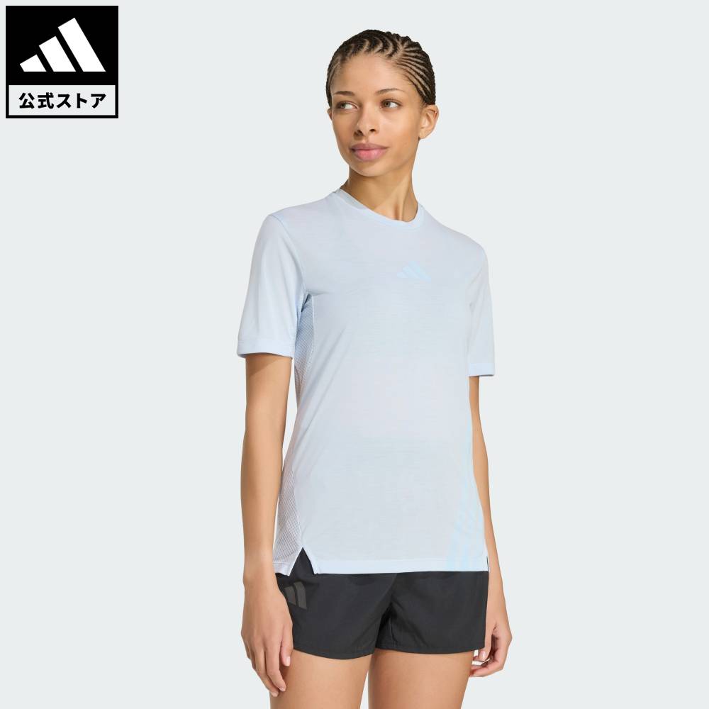 【公式】アディダス adidas 返品可 トレイルランニング テレックス Xperior クライマクール+ 半袖Tシャツ アディダス テレックス レディース ウェア・服 Tシャツ 青 ブルー KD4856