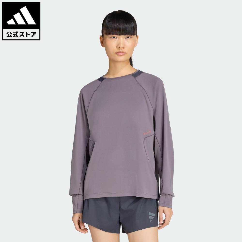 【ポイント20倍 07/15 00:00~07/26 01:59】 【公式】アディダス adidas 返品可 ソーシャルギフト対象 ランニング DAY//Ø ランニング 長袖Tシャツ パフォーマンス レディース ウェア・服 Tシャツ グレー KU8476 【PTU】|adidas Online Shop 店