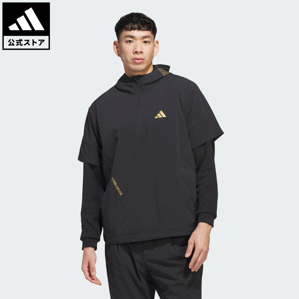 【公式】アディダス adidas 返品可 ソーシャルギフト対象 ゴルフ コードカオス 半袖 パーカー ジャケット パフォーマンス メンズ ウェア・服 ジャケット 黒 ブラック KR0284｜adidas Online Shop 店