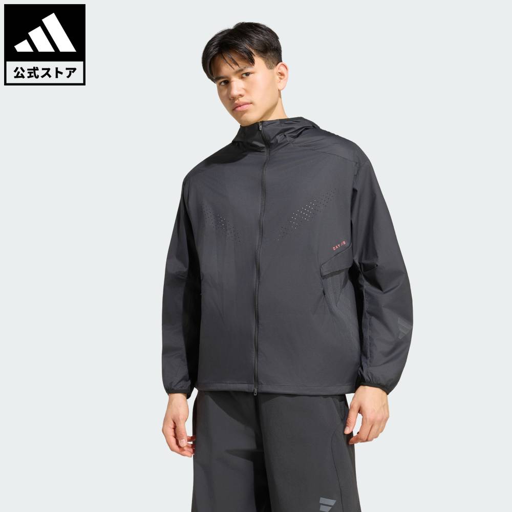 【ポイント20倍 07/15 00:00~07/26 01:59】 【公式】アディダス adidas 返品可 ソーシャルギフト対象 ランニング DAY//Ø ランニング ジャケット パフォーマンス メンズ ウェア・服 ジャケット 黒 ブラック KU8451 【PTU】|adidas Online Shop 店
