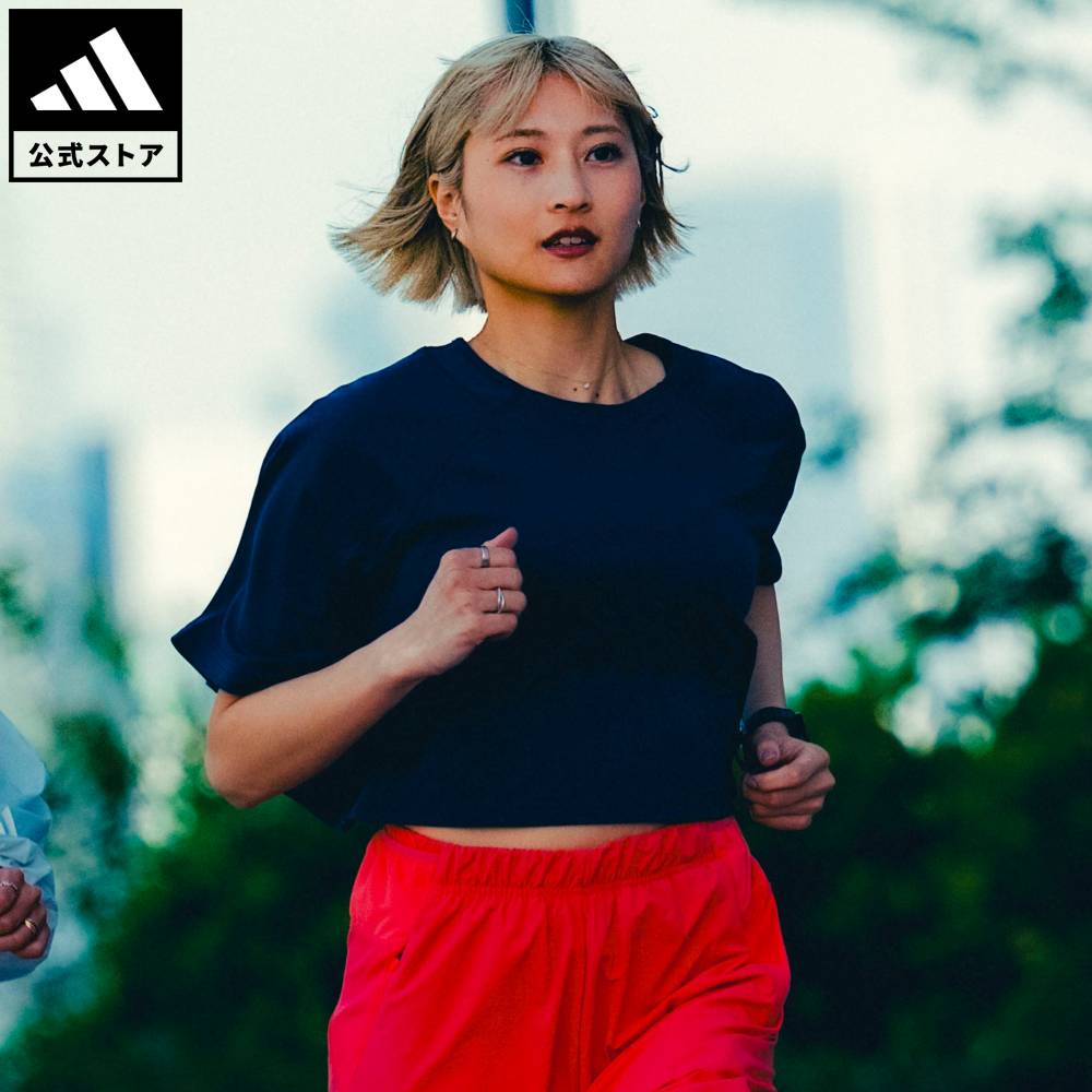 【公式】アディダス adidas 返品可 ソーシャルギフト対象 ランニング DAY//&Oslash; ランニング 半袖Tシャツ パフォーマンス レディース ウェア・服 Tシャツ グレー KU8478｜adidas Online Shop 店