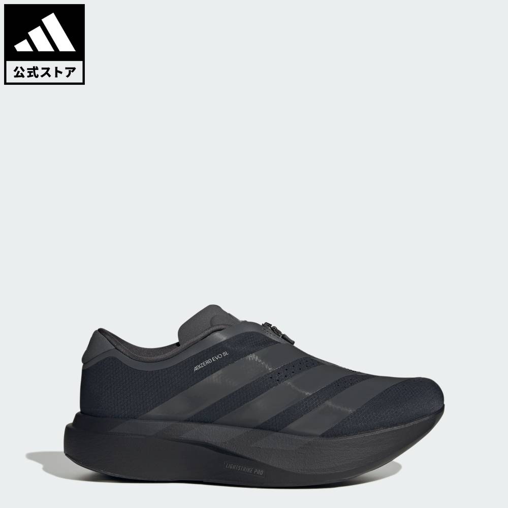 【公式】アディダス adidas 返品可 ソーシャルギフト対象 ランニング アディゼロ EVO SL ジップ / Adizero EVO SL ZIP パフォーマンス メンズ シューズ・靴 スニーカー 黒 ブラック KH9620|adidas Online Shop 店
