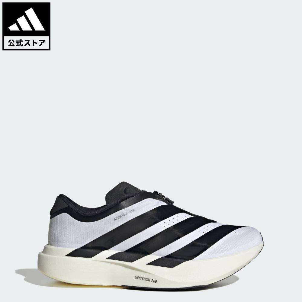 【公式】アディダス adidas 返品可 ソーシャルギフト対象 ランニング アディゼロ EVO SL ジップ / Adizero EVO SL ZIP パフォーマンス レディース シューズ・靴 スニーカー 白 ホワイト KI4796｜adidas Online Shop 店