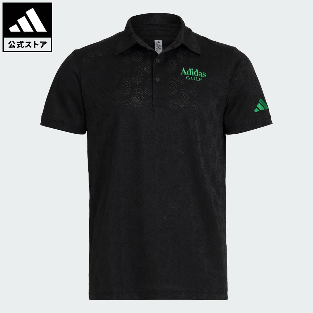 【公式】アディダス adidas 返品可 ゴルフ CHIP ジャガード 半袖シャツ パフォーマンス メンズ ウェア・服 ポロシャツ 黒 ブラック KM0775|adidas Online Shop 店