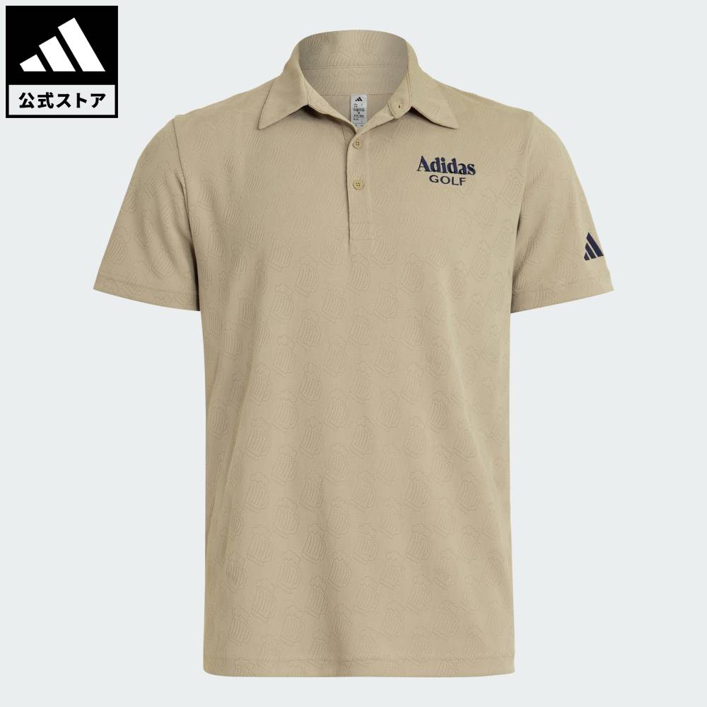 【公式】アディダス adidas 返品可 ゴルフ CHIP ジャガード 半袖シャツ パフォーマンス メンズ ウェア・服 ポロシャツ ベージュ KM0776｜adidas Online Shop 店 8,140円