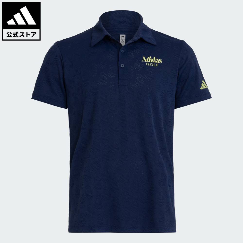 【公式】アディダス adidas 返品可 ゴルフ CHIP ジャガード 半袖シャツ パフォーマンス メンズ ウェア・服 ポロシャツ 青 ブルー KM0777|adidas Online Shop 店