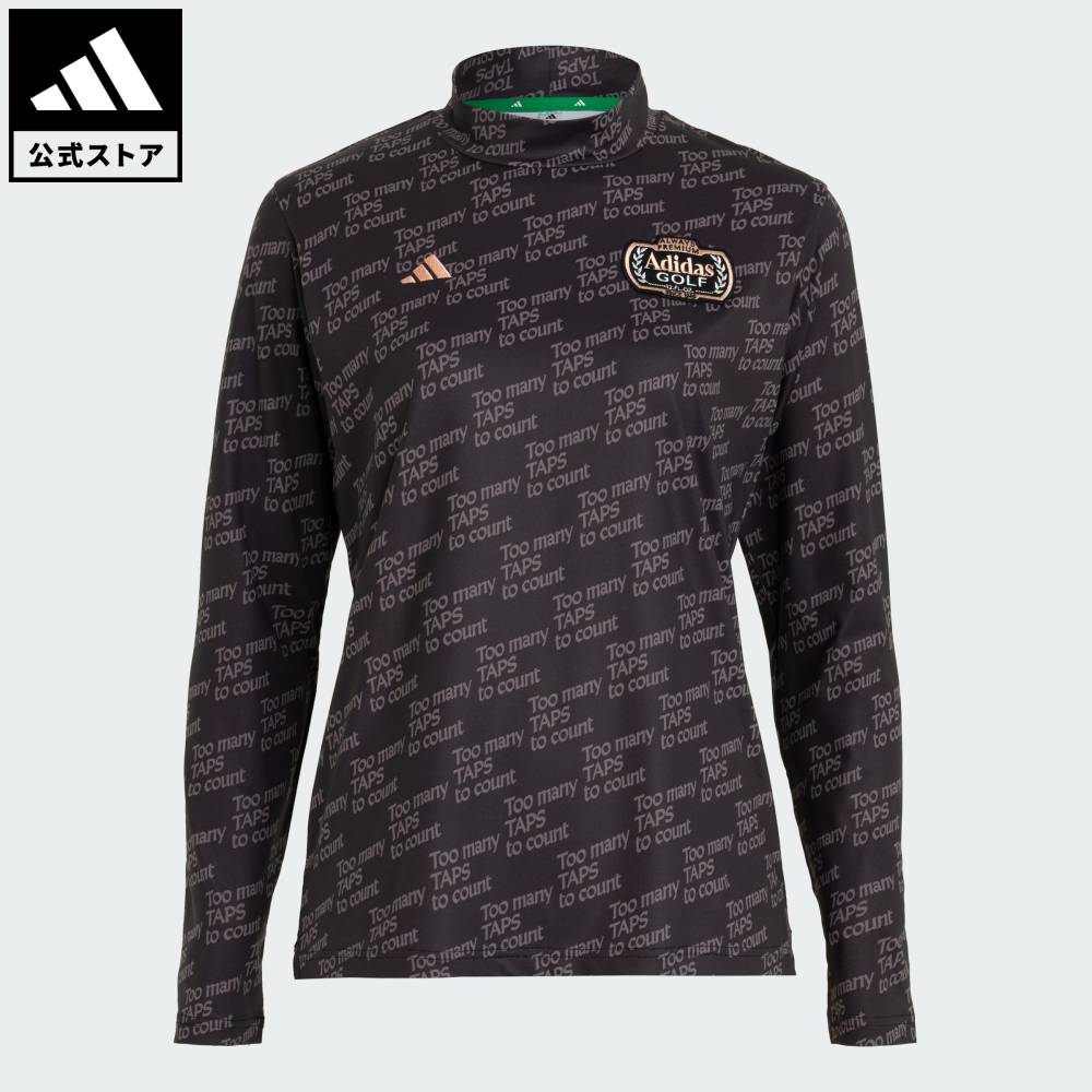 【公式】アディダス adidas 返品可 ゴルフ CHIP 総柄 モックネック 長袖シャツ パフォーマンス レディース ウェア・服 シャツ 黒 ブラック KM0829｜adidas Online Shop 店