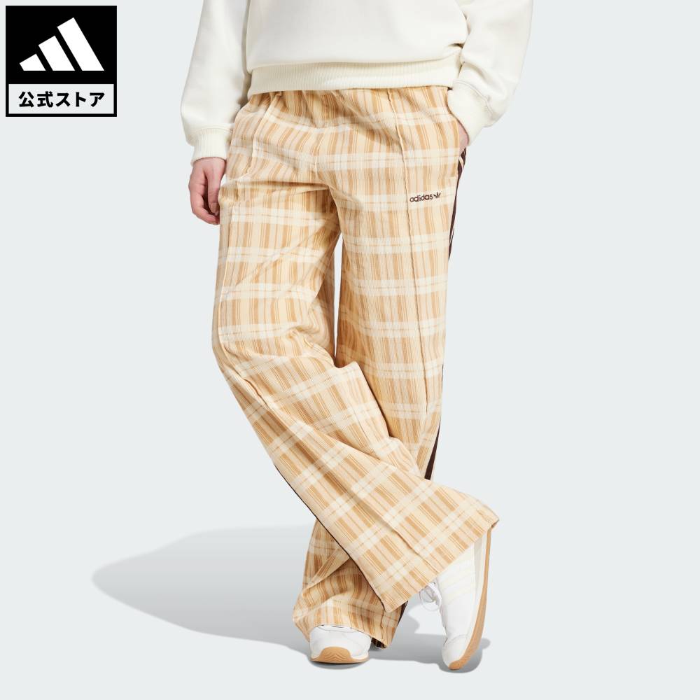 楽天市場】【公式】アディダス adidas 返品可 ライフスタイル コーデュロイ タータン ワイドレッグパンツ オリジナルス レディース ウェア・服  ボトムス 青 ブルー IX7415 : adidas Online Shop 楽天市場店