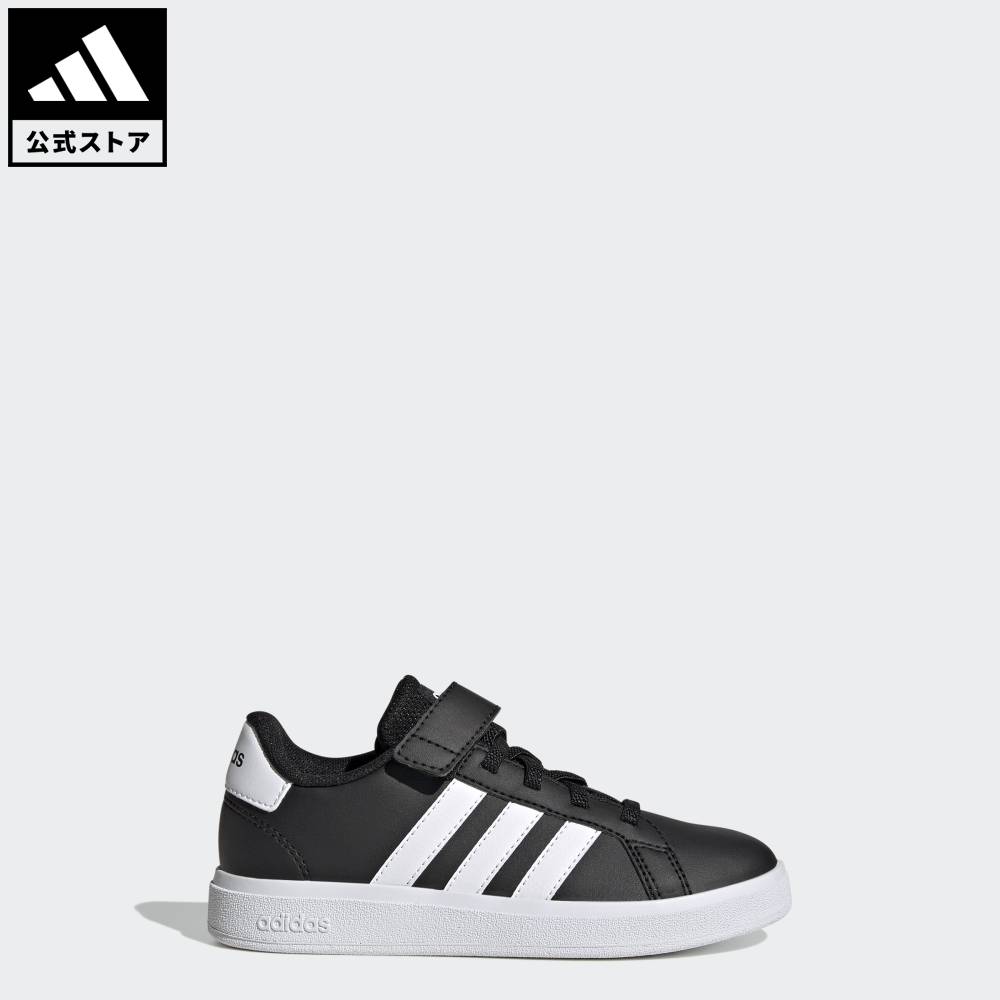[Official] adidas adidas Returnable Tennis Grand Court 2.0 Kids/ Grand Court 2.0 Kids Sportswear Kids/Kids Shoes/Shoes Sneakers Black Black GW6513 Tennis Shoes Low Cut