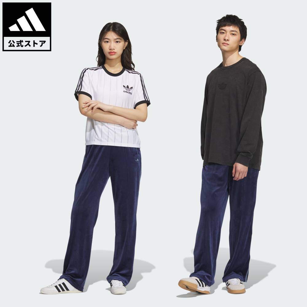 新品　タグ付き　adidas ベロア トラックジャケット　JM2269 ネイビー アディダス ベロア トラックジャケット - ブルー | アディダス