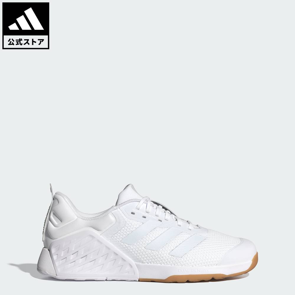 【公式】アディダス adidas 返品可 ジム・トレーニング ドロップセット3トレーニングシューズ パフォーマンス ユニセックス シューズ・靴 スニーカー 白 ホワイト ID8628 トレーニングシューズ streng