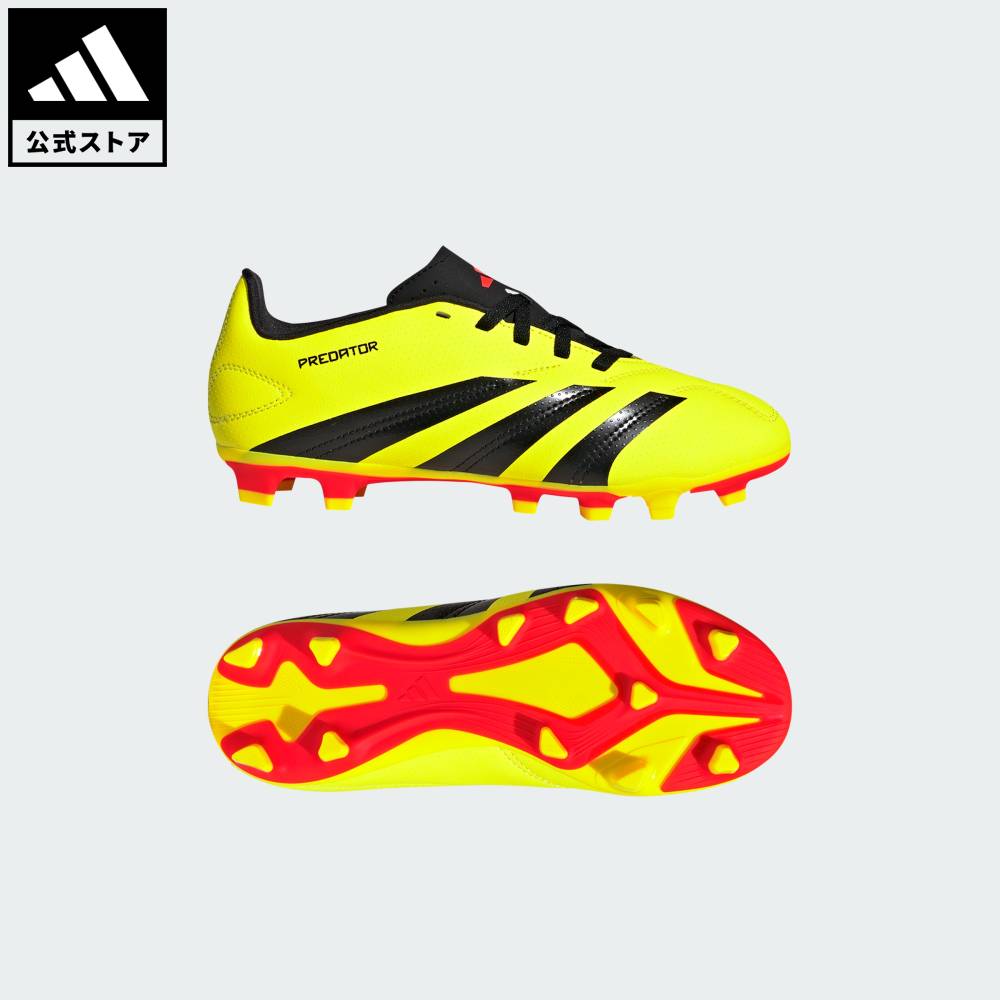 【20%OFFクーポン対象 07/04 20:00～07/11 01:59】【公式】アディダス adidas 返品可 サッカー プレデター CLUB FxG / 各種グラウンド対応 / Predator Club FxG パフォーマンス キッズ／子供用 シューズ・靴 スパイク イエロー IG5426 サッカースパイク【PT】画像