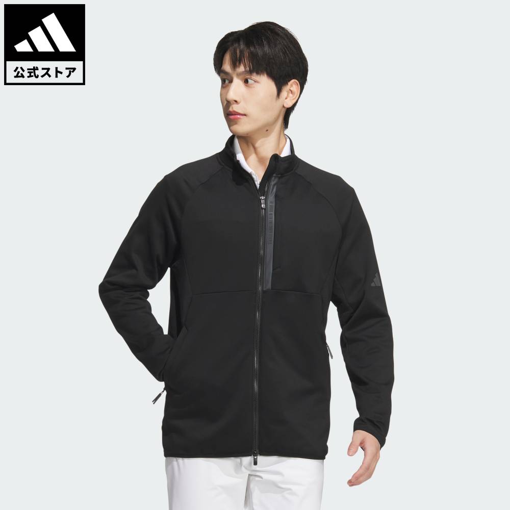 adidas ゴルフ　ジャケット　黒・グレー Ｏサイズ v1760_2.jpg