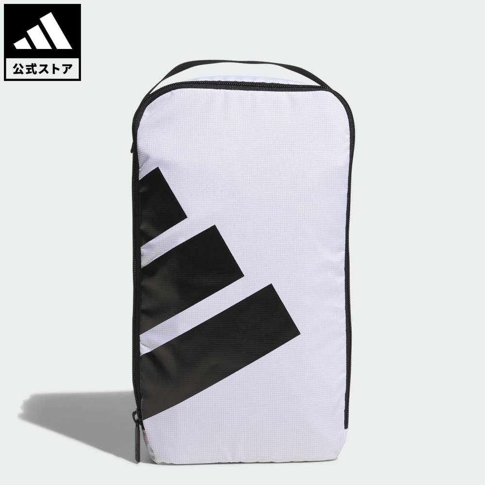 adidasメタルロゴラウンドバッグ　ホワイト メタルロゴ ボストンバッグ【adidas Golf/アディダスゴルフ