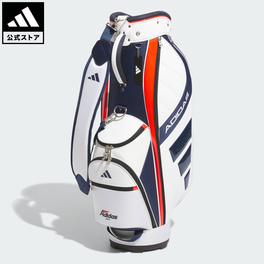 【美品】adidas ゴルフ AWU06　レディース　キャディバッグ　黒・ピンク ☆アディダス キャディバッグ☆黒/ピンク ゴルフバッグ 5口